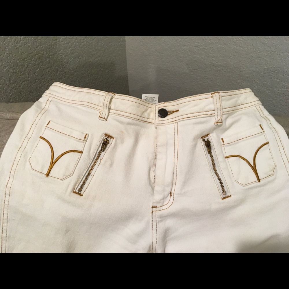 Bebe White Jeans